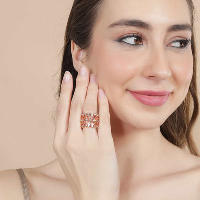 Ring + Bracelet (Free Size)[Convertible]